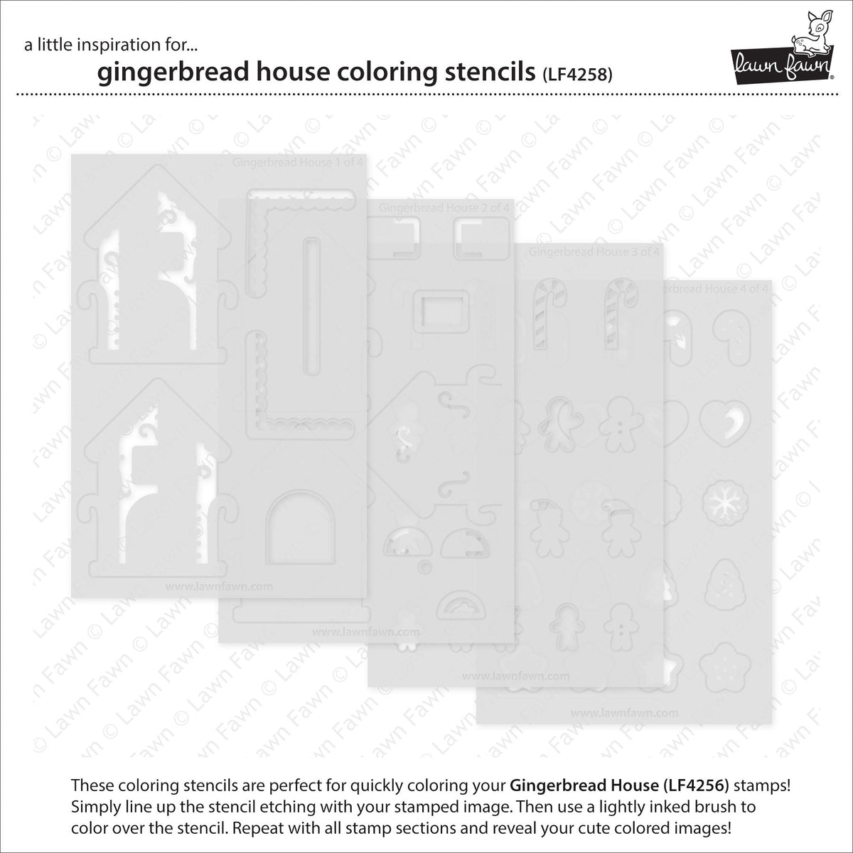 gingerbread house coloring stencils
