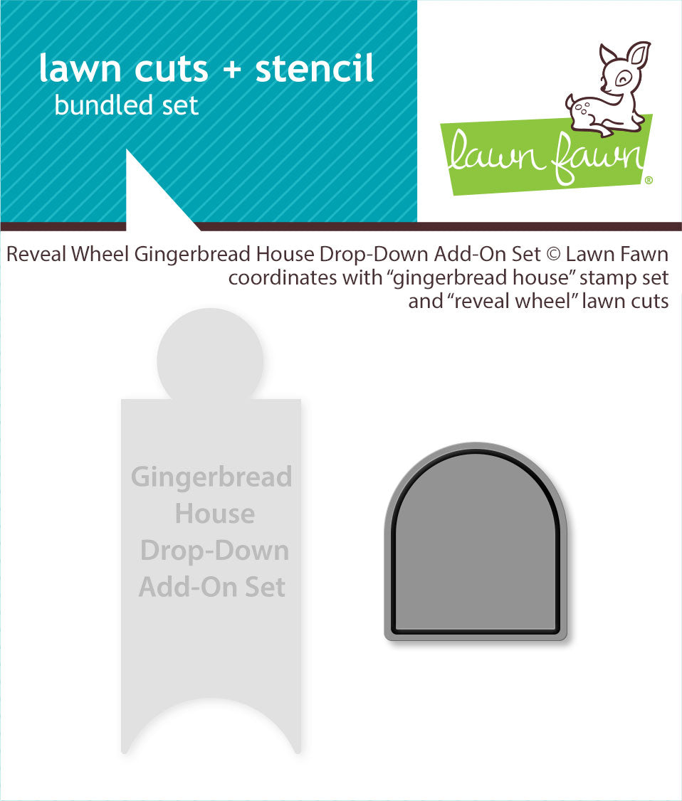 reveal wheel gingerbread house drop-down add-on set