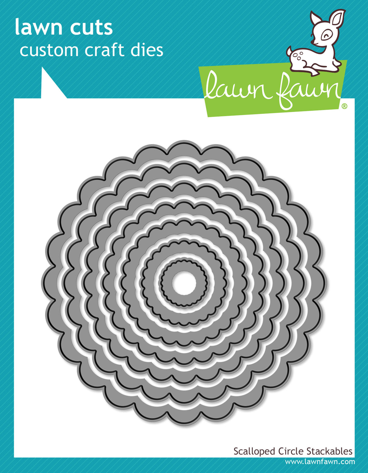 scalloped circle stackables