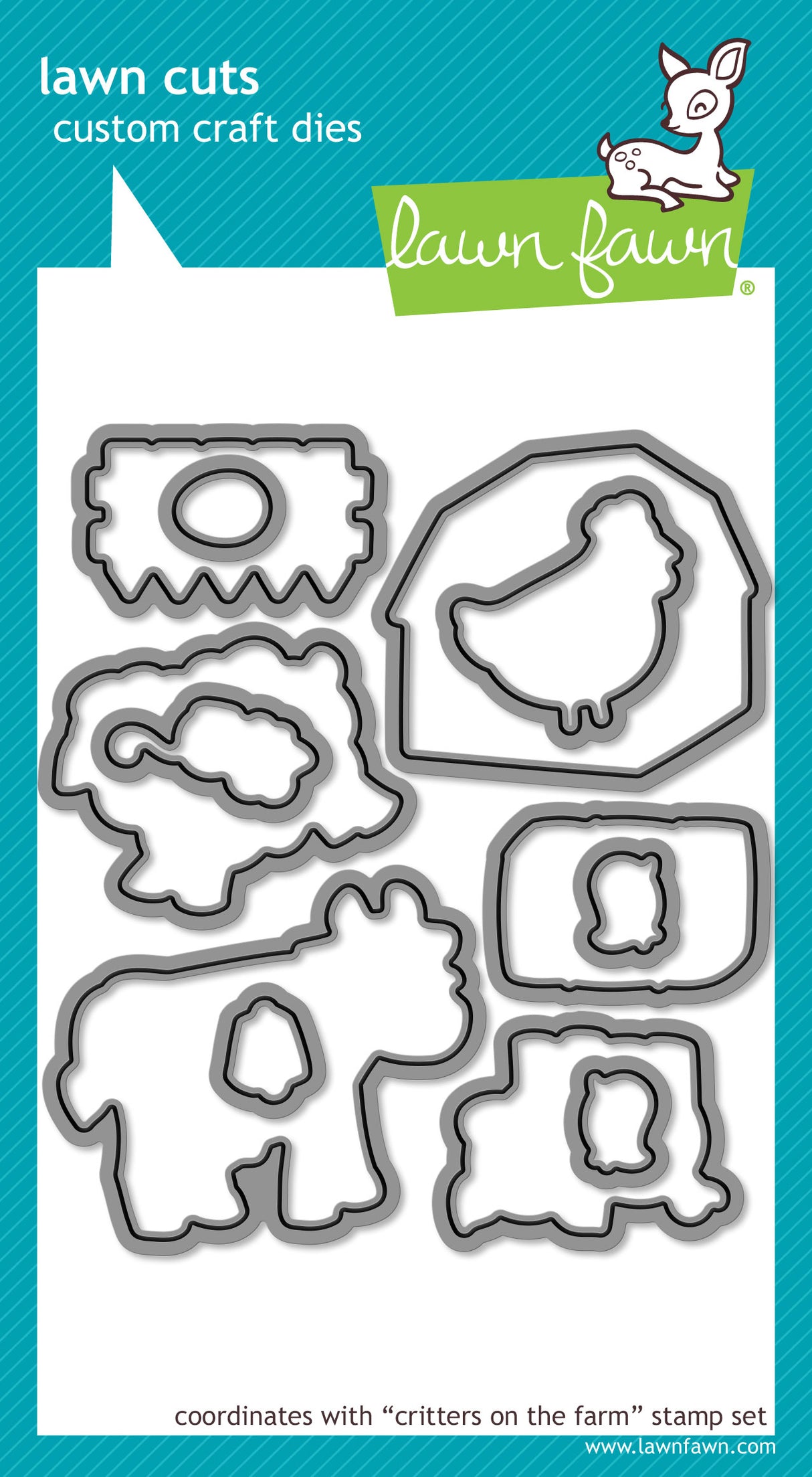 critters on the farm lawn cuts