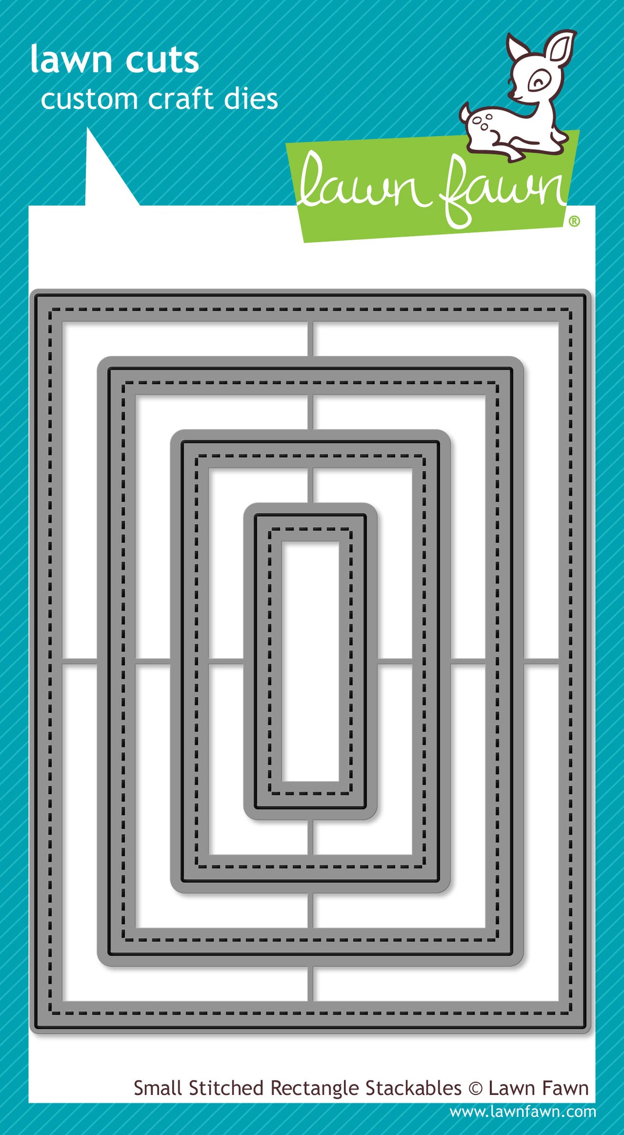 small stitched rectangle stackables