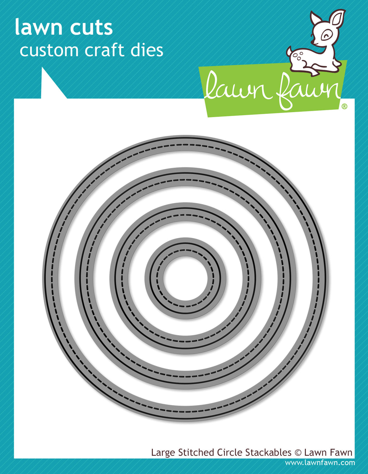 large stitched circle stackables