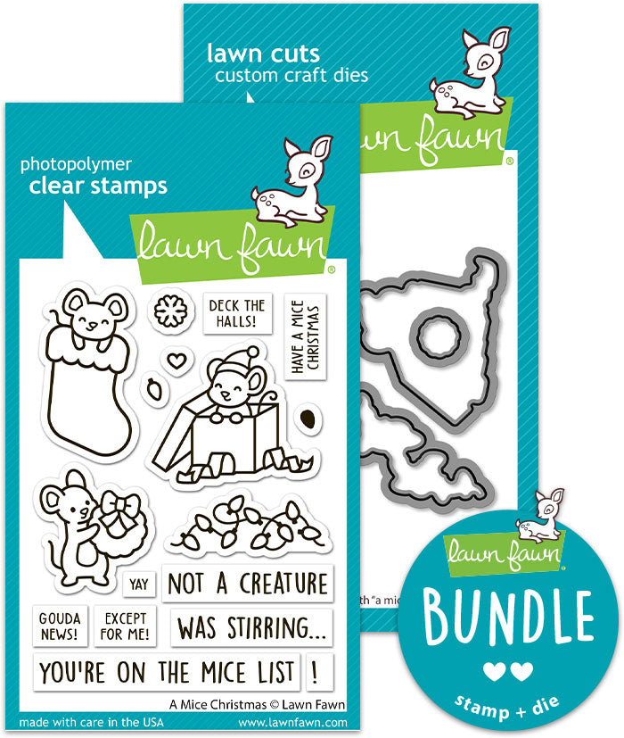 a mice christmas (stamp+die bundle)