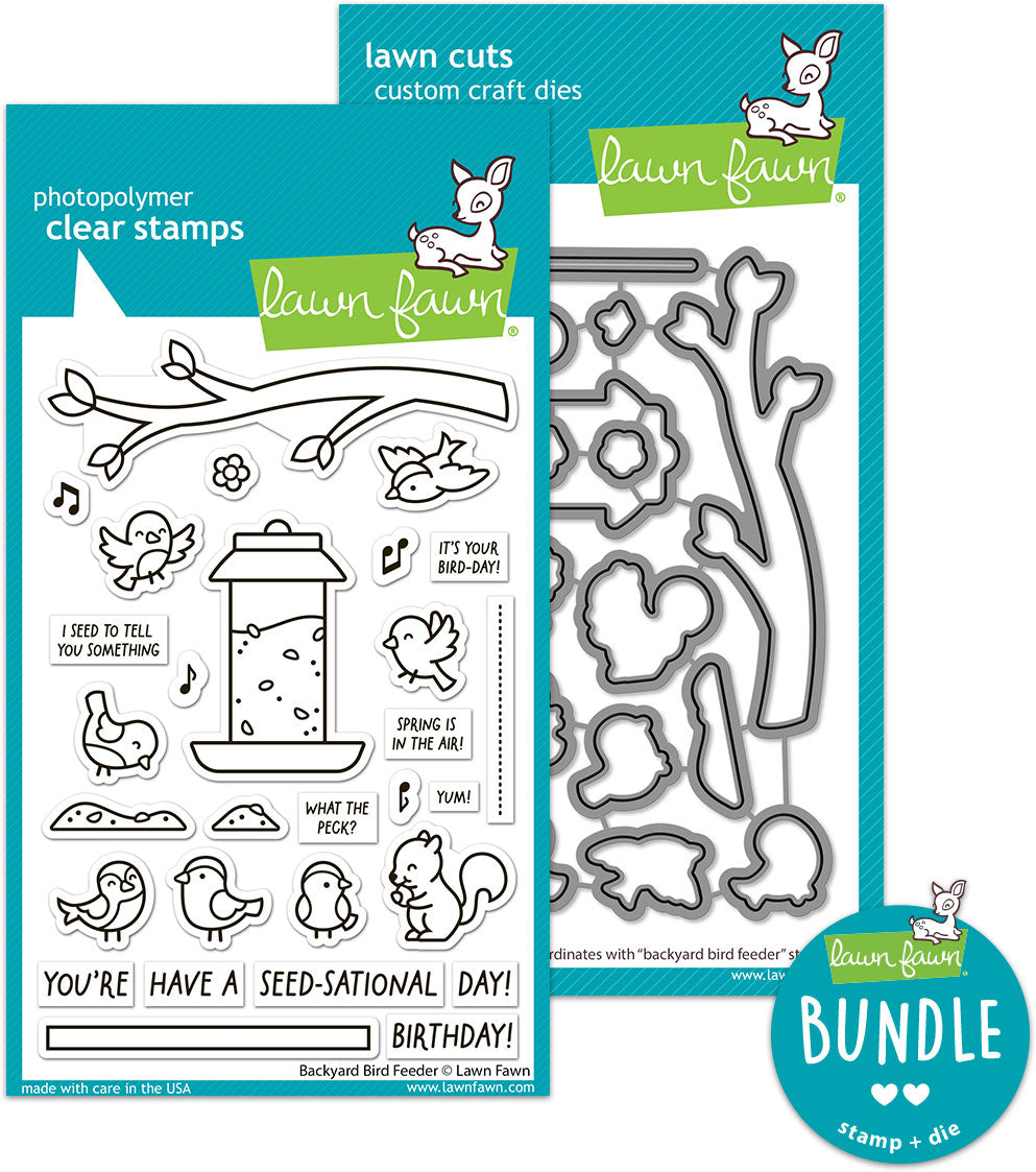 backyard bird feeder (stamp+die bundle)
