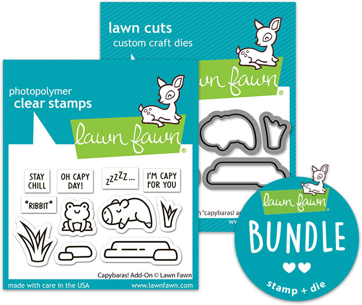 capybaras! add-on bundle (stamp+die bundle)