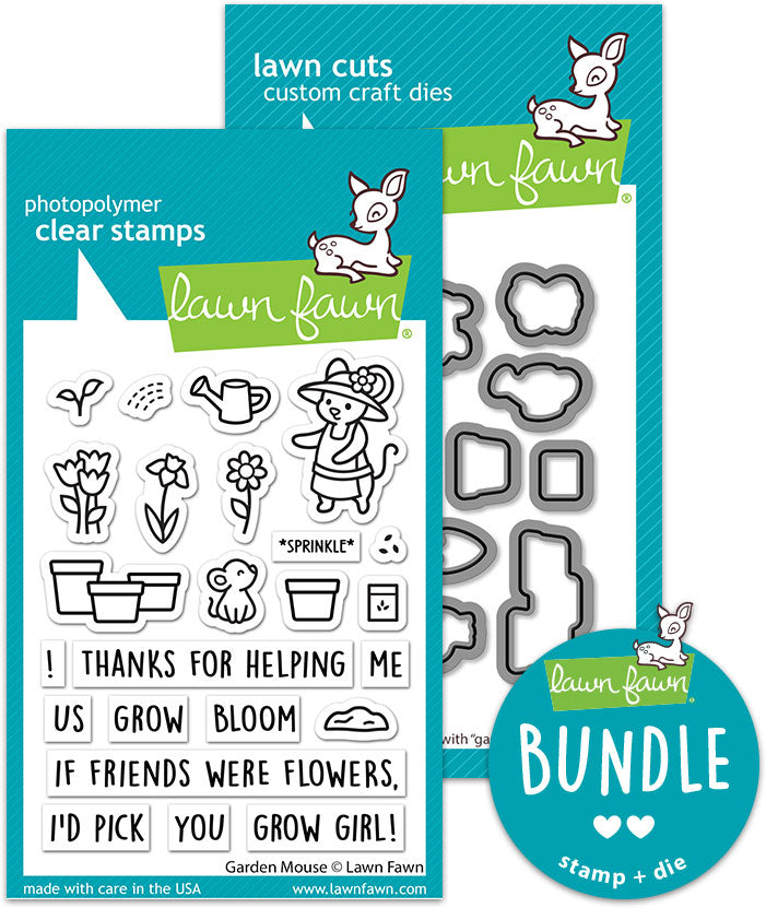 garden mouse(stamp+die bundle)