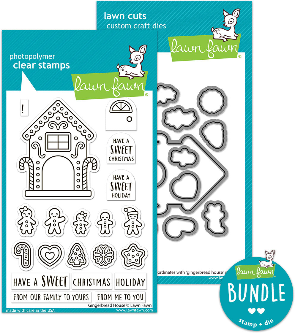 gingerbread house (stamp+die bundle)