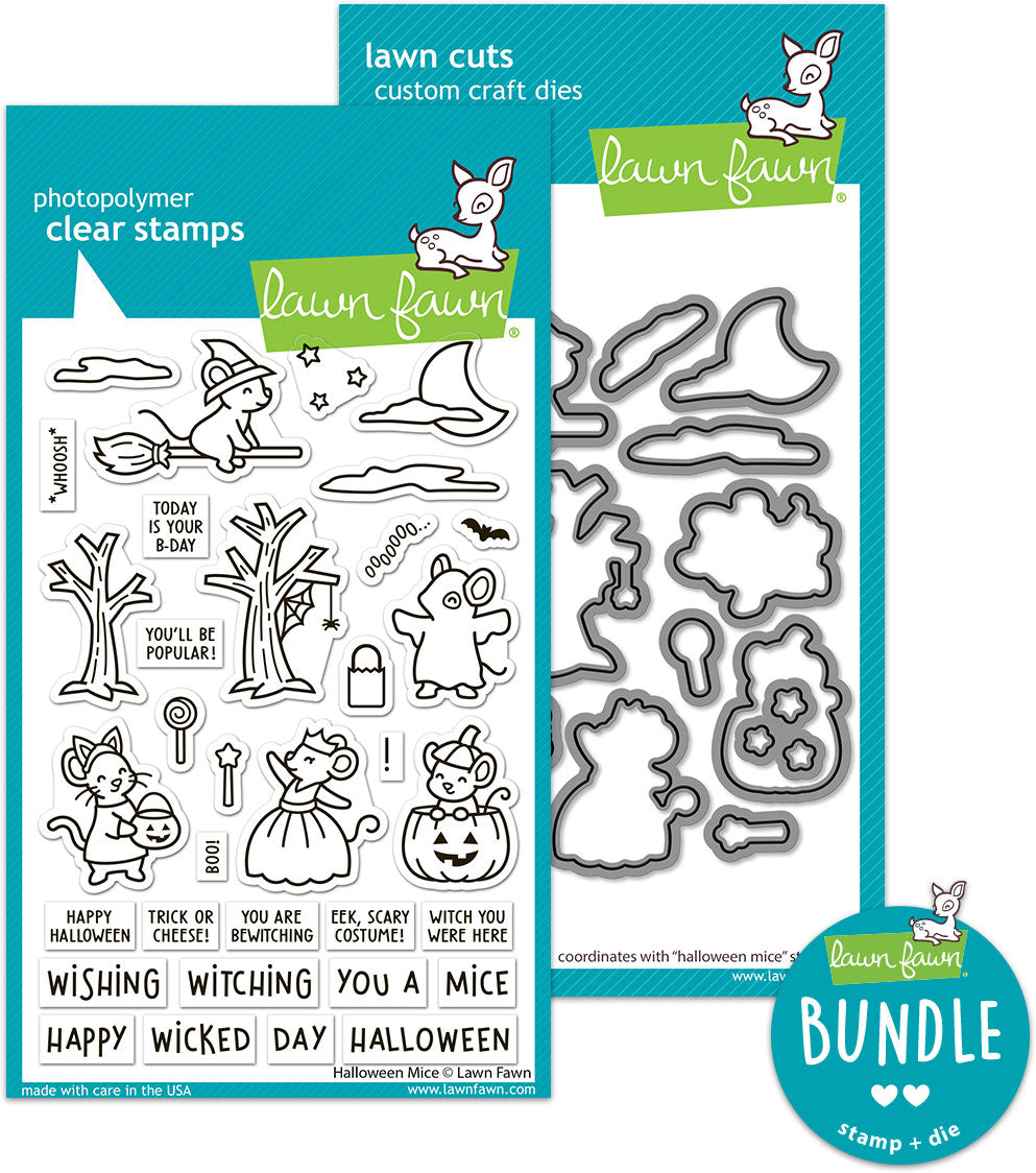 halloween mice (stamp+die bundle)