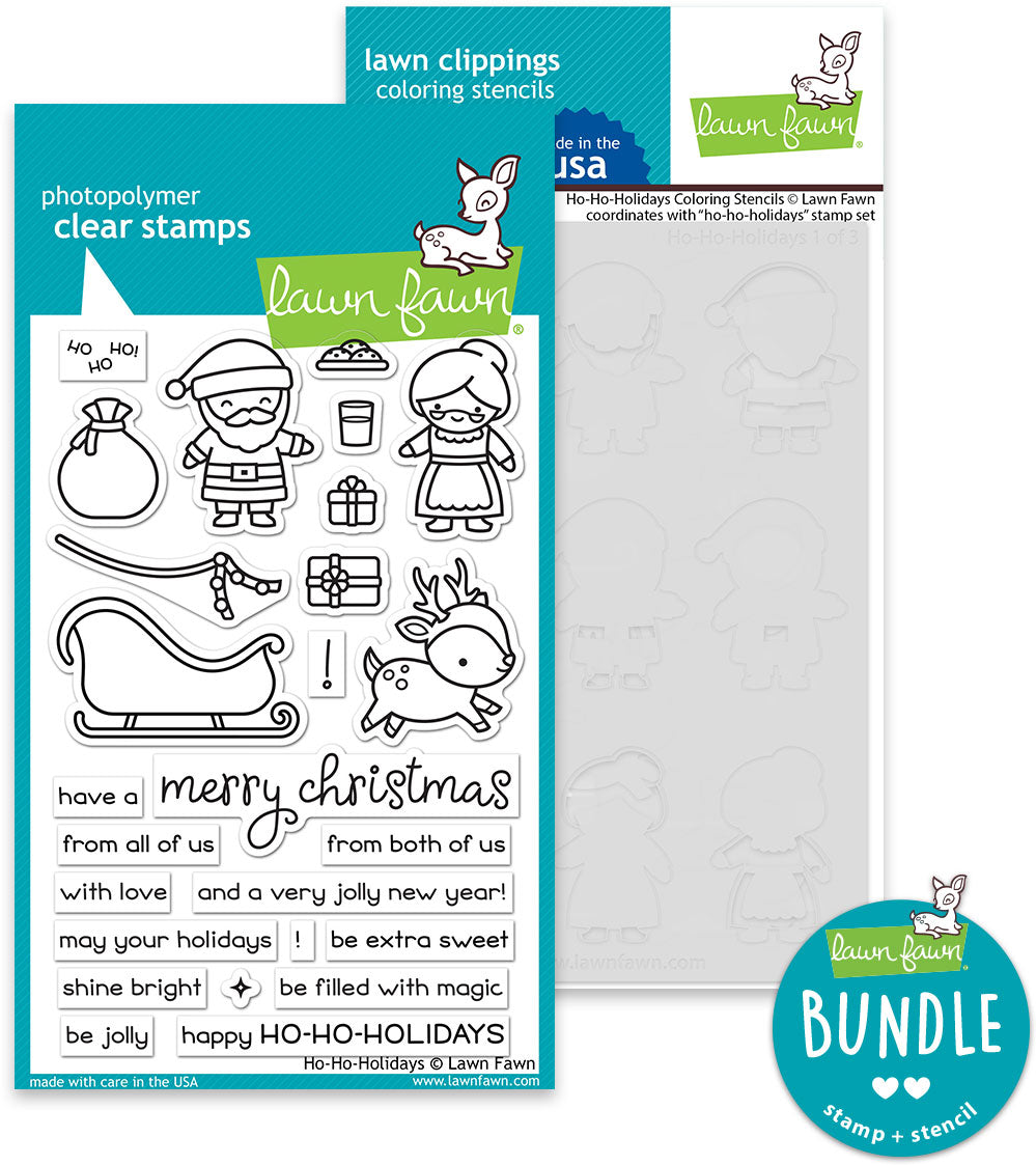 ho-ho-holidays (stamp+coloring stencil bundle)