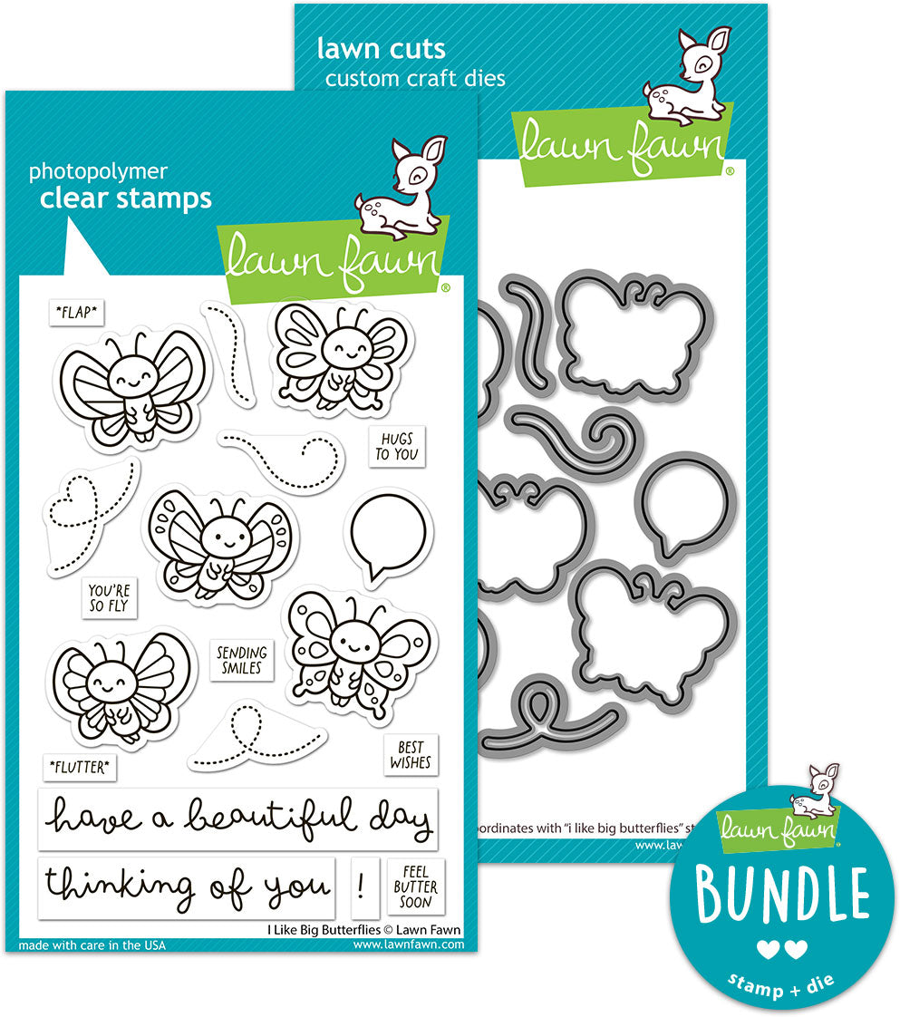 i like big butterflies (stamp+die bundle)
