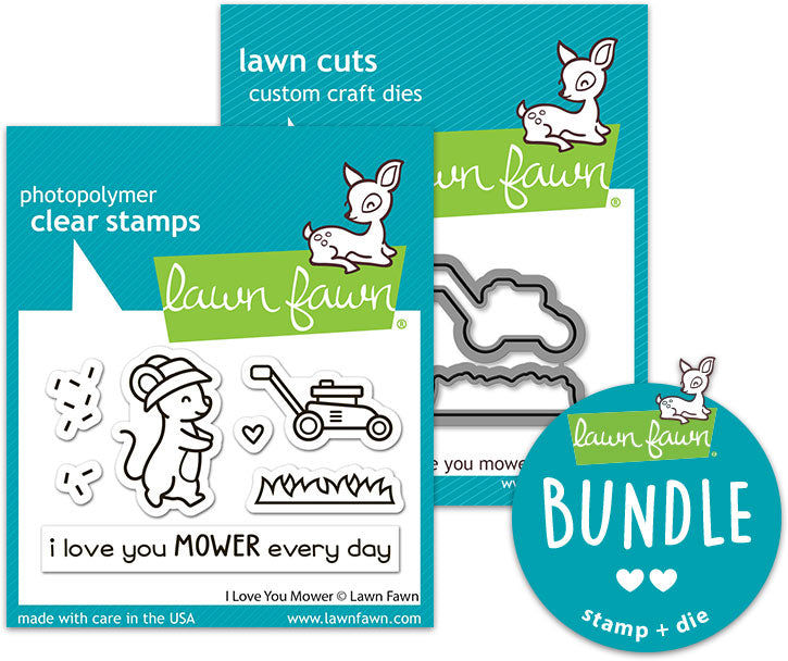 i love you mower(stamp+die bundle)