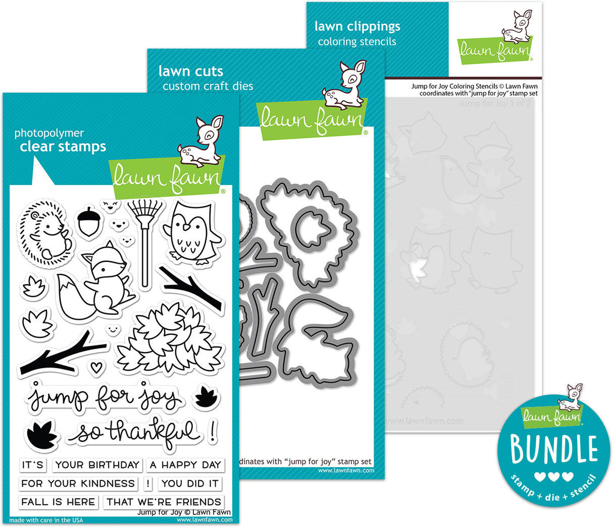 jump for joy (stamp+die+coloring stencil bundle)