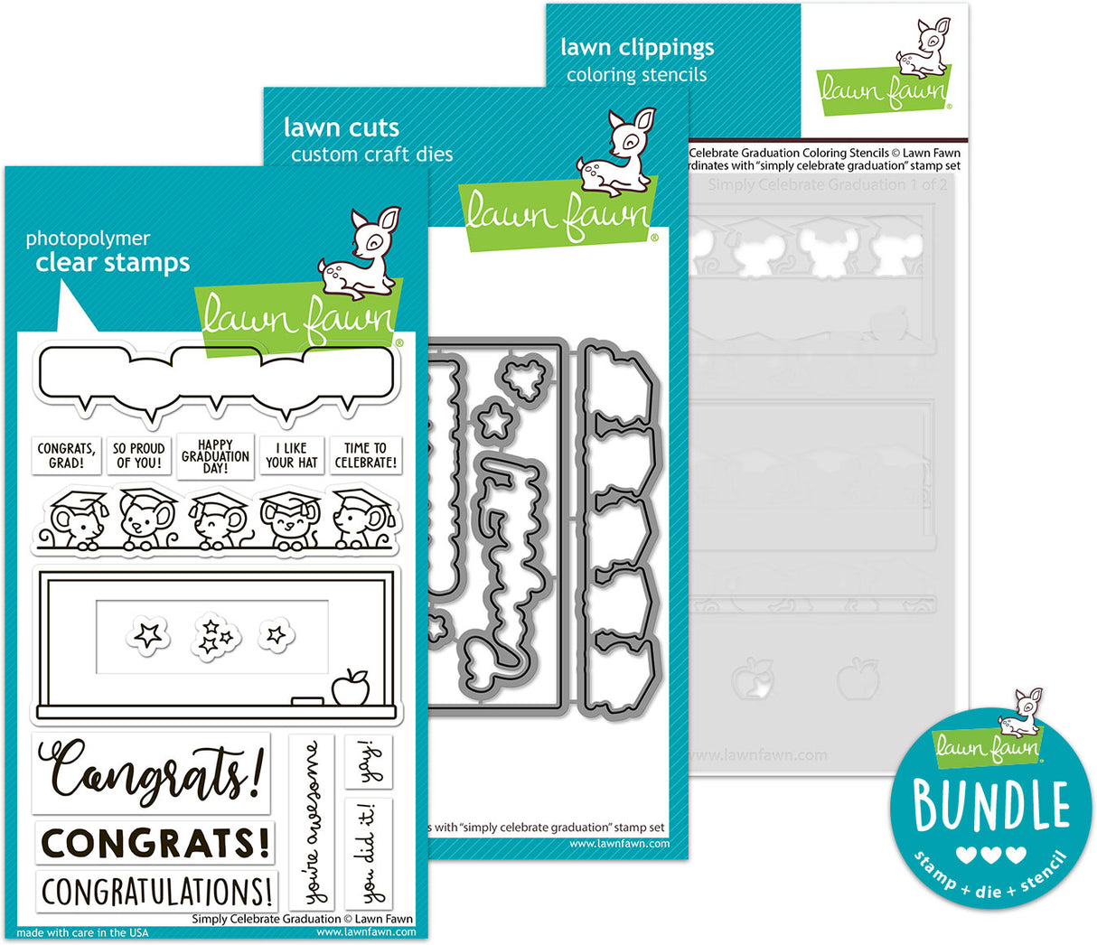 simply celebrate graduation (stamp+die+coloring stencil bundle)