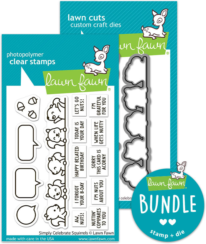 simply celebrate squirrels (stamp+die bundle)