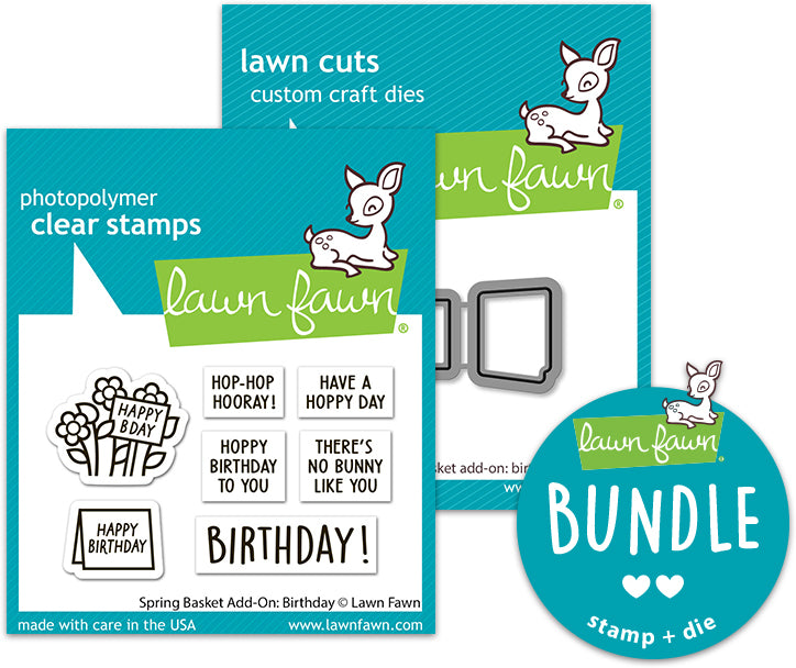 spring basket add-on: birthday bundle (stamp+die bundle)