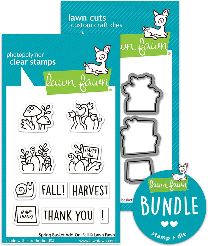 spring basket add-on: fall (stamp+die bundle)