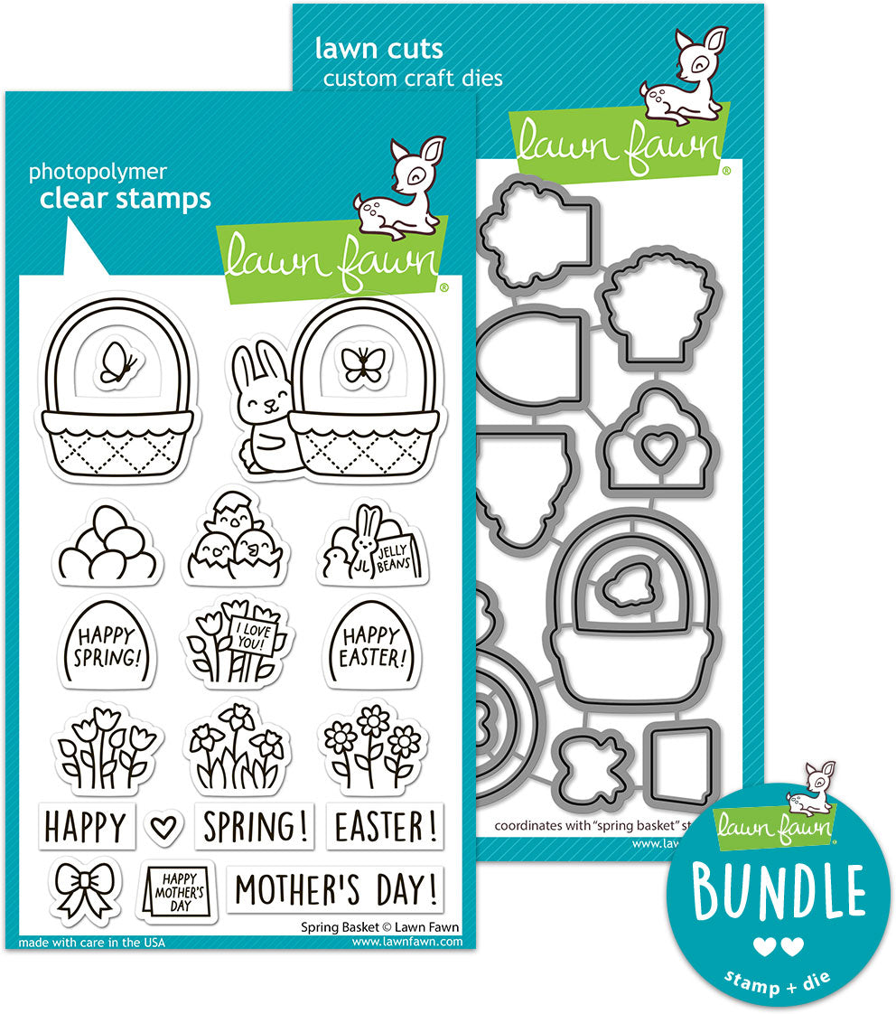 spring basket (stamp+die bundle)