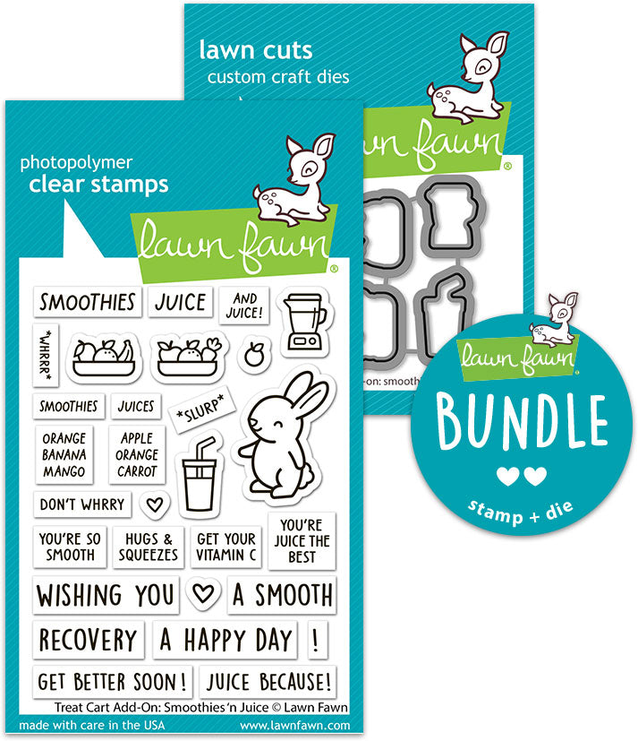 treat cart add-on: smoothies 'n juice (stamp+die bundle)