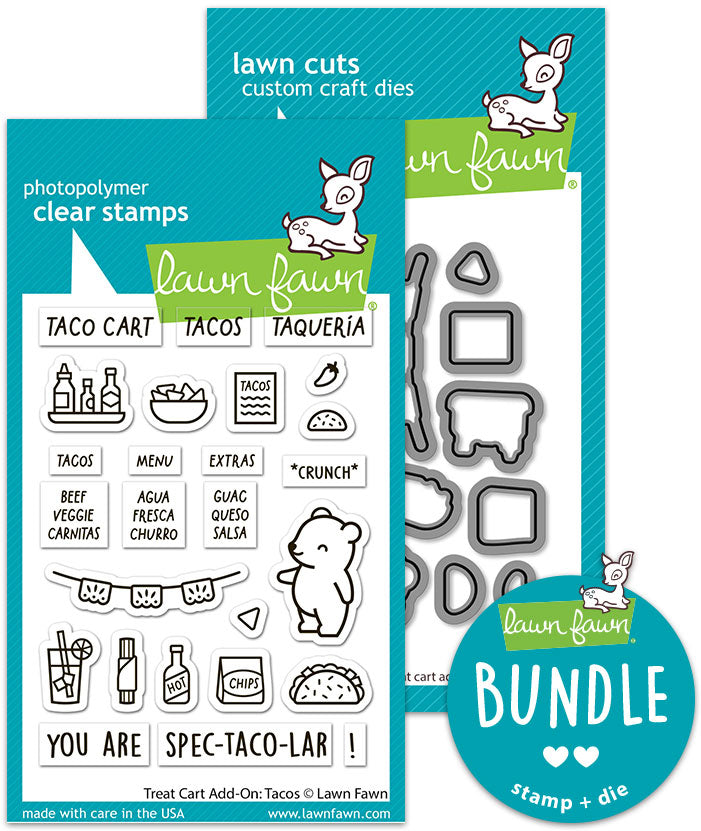 treat cart add-on: tacos bundle(stamp+die bundle)