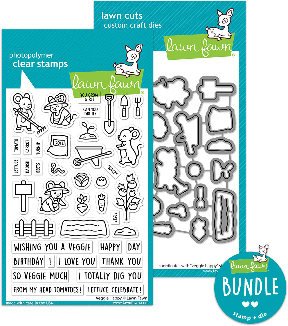 veggie happy(stamp+die bundle)
