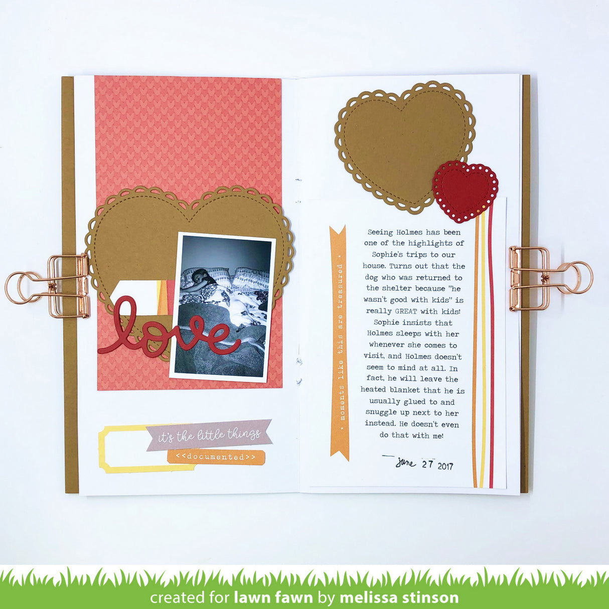 lacy heart stackables