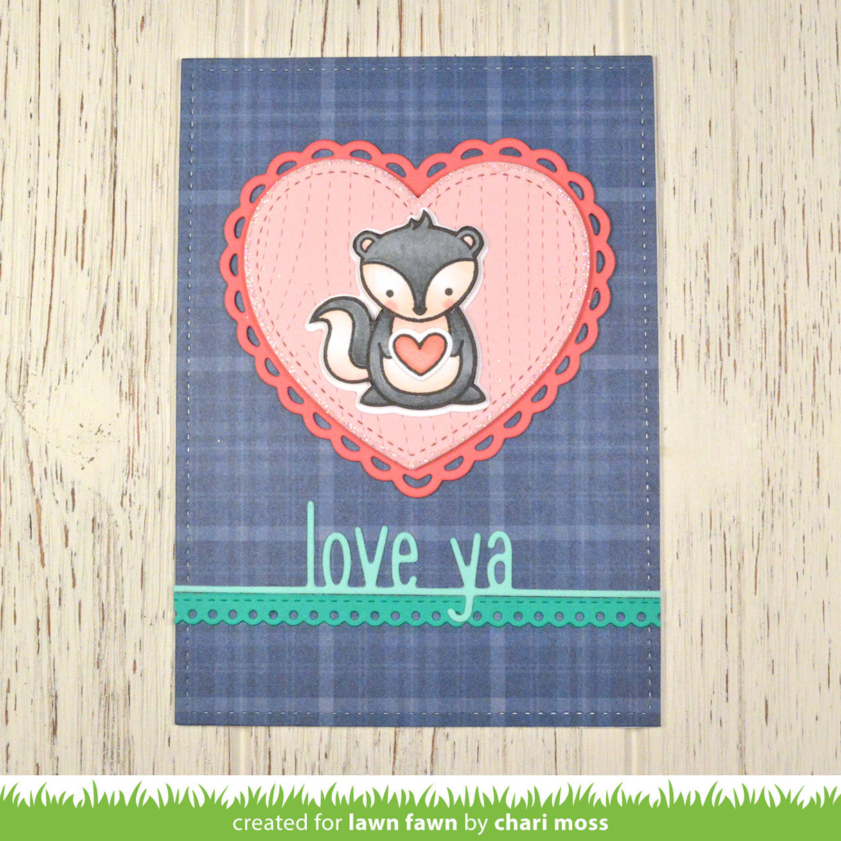 lacy heart stackables