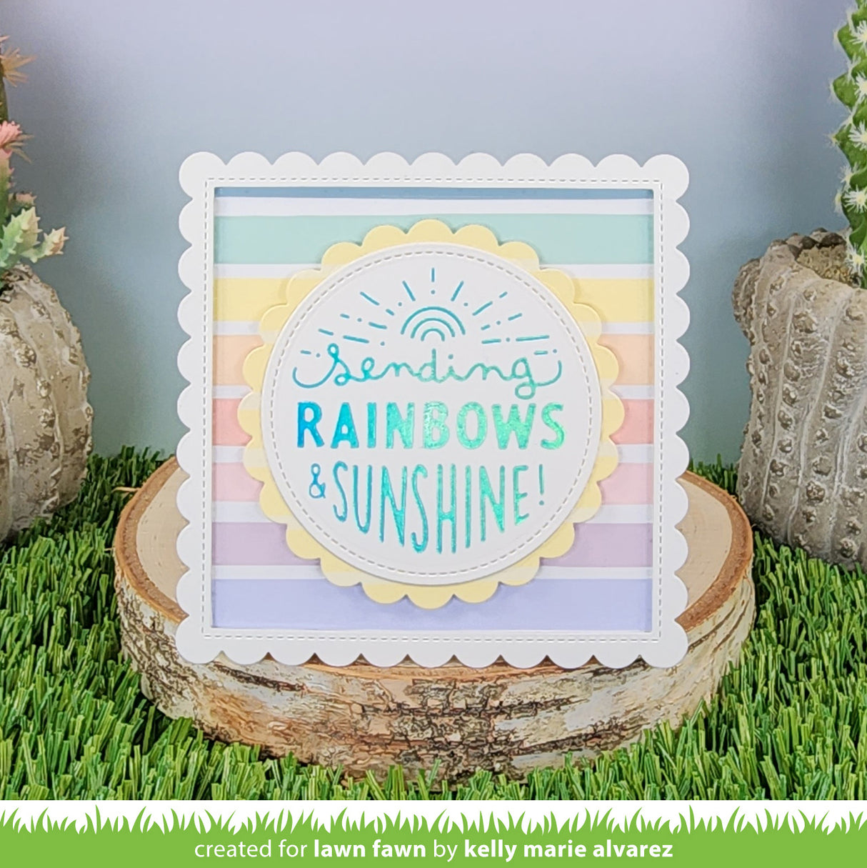 foiled sentiments: sending rainbows