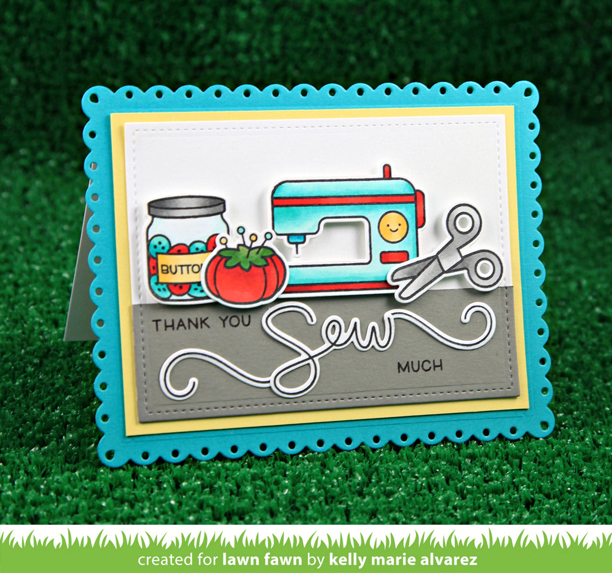 fancy scalloped rectangle stackables