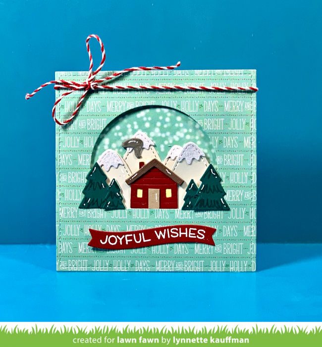 shadow box card mountain add-on