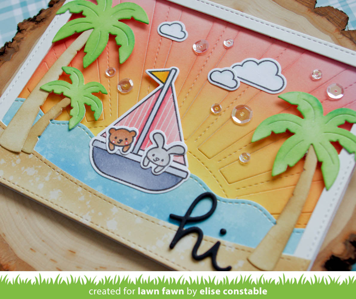 stitched simple wavy borders