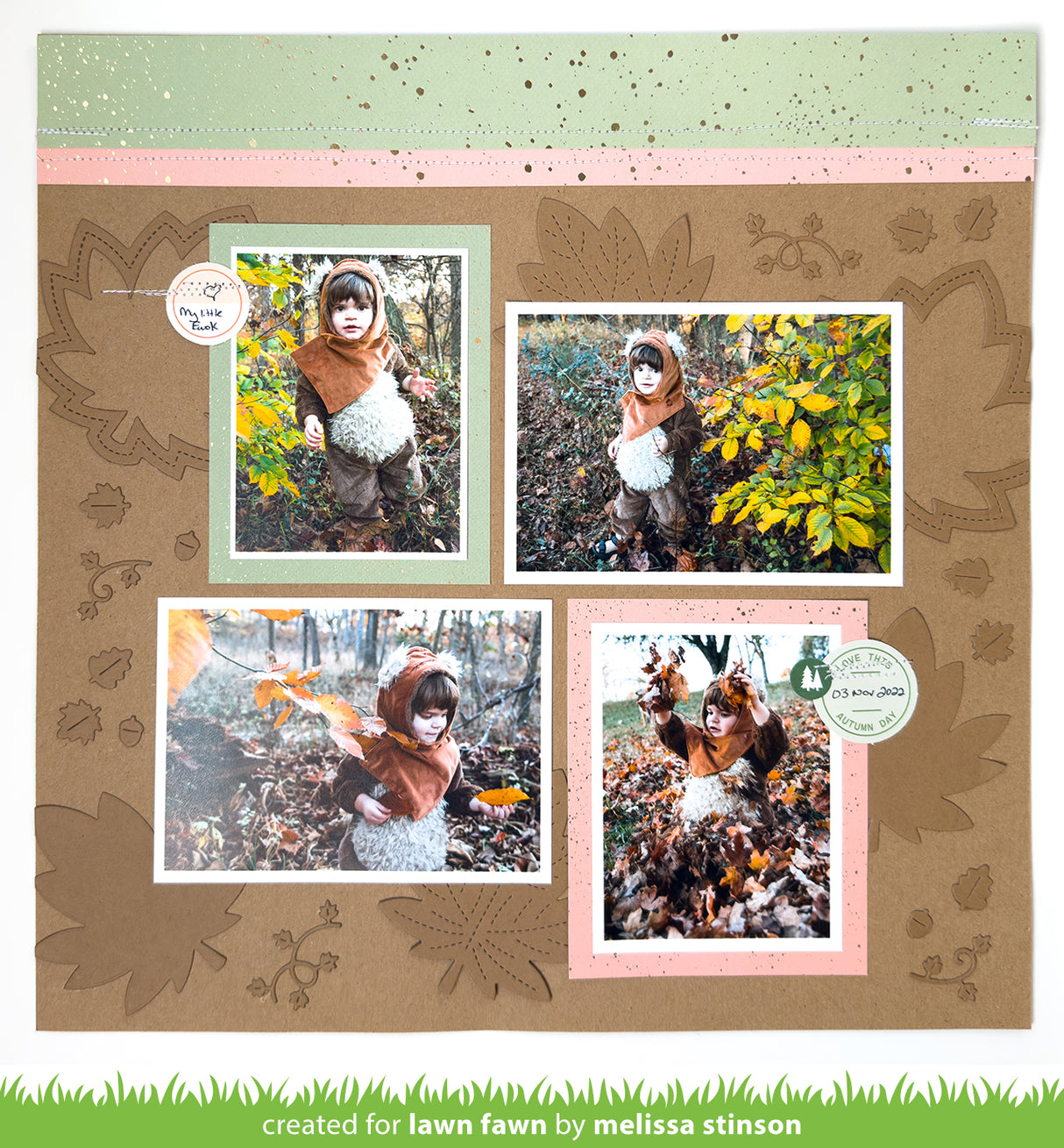 outside in stitched maple leaf