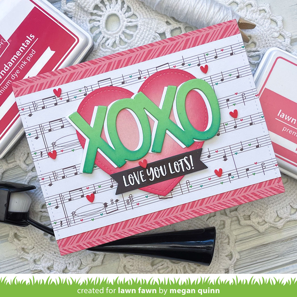 stitched happy heart