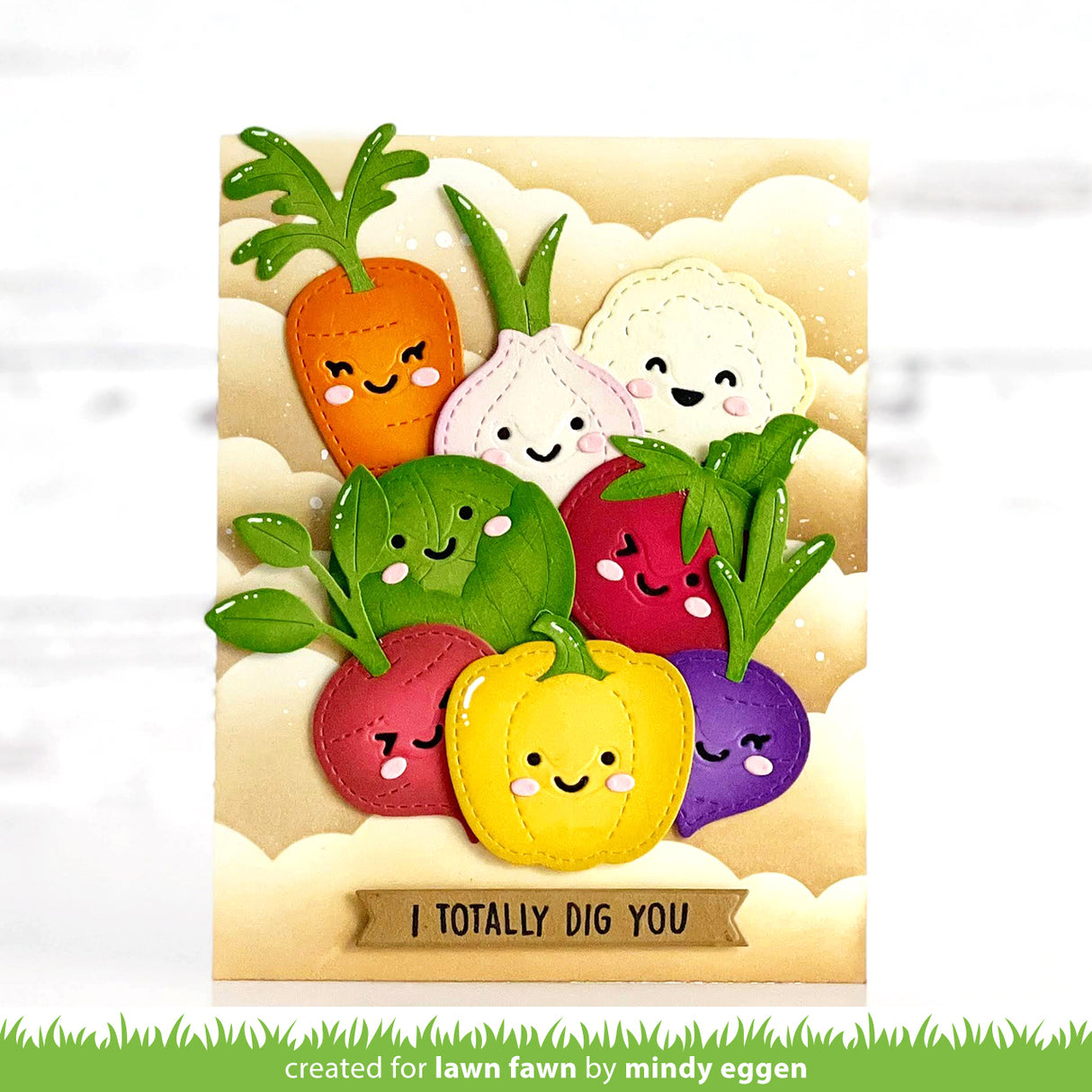 stitched garden veggies