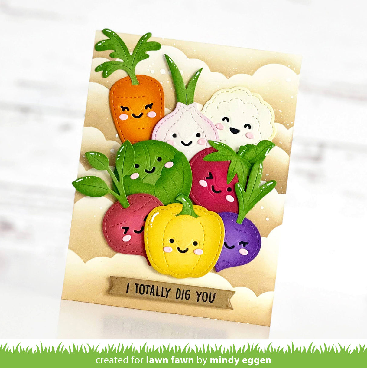 stitched garden veggies