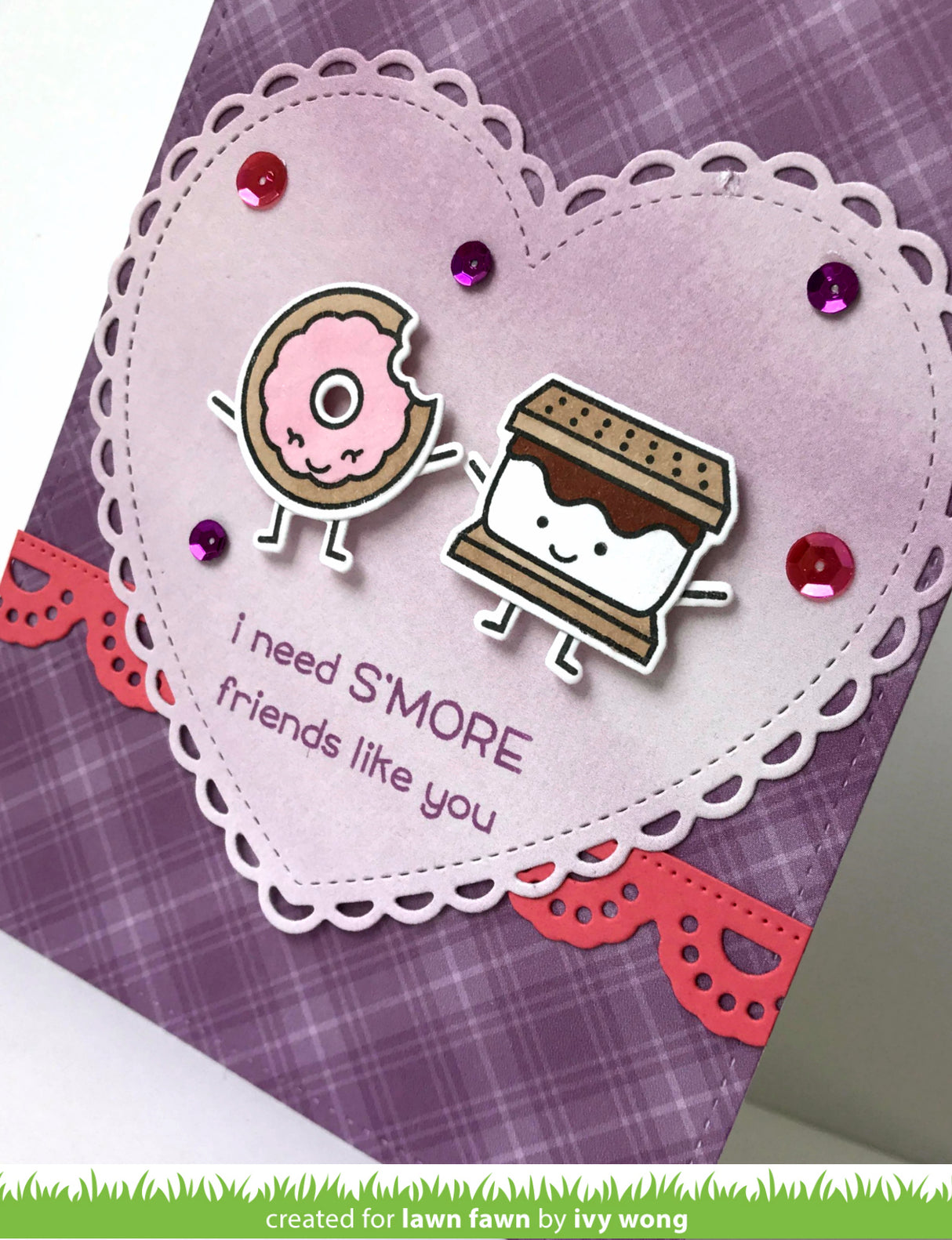 lacy heart stackables