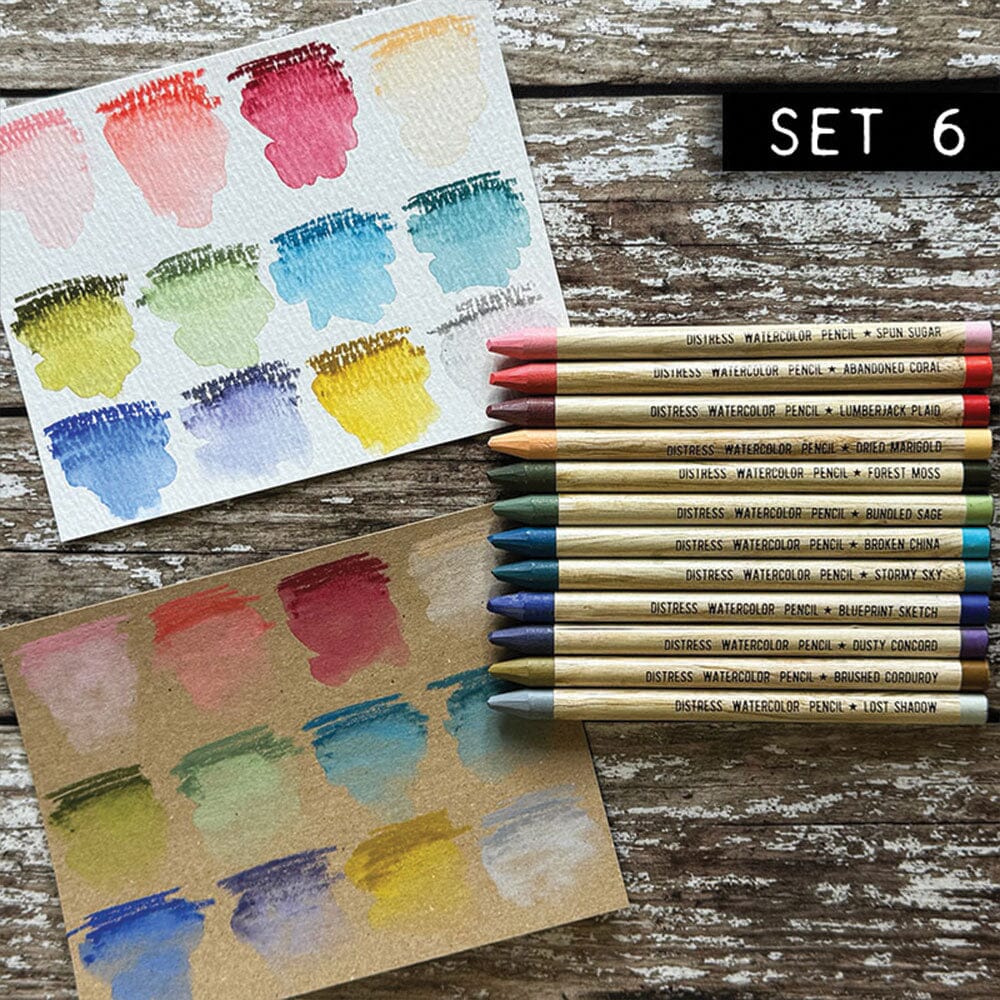 tim holtz distress watercolor pencils set 6