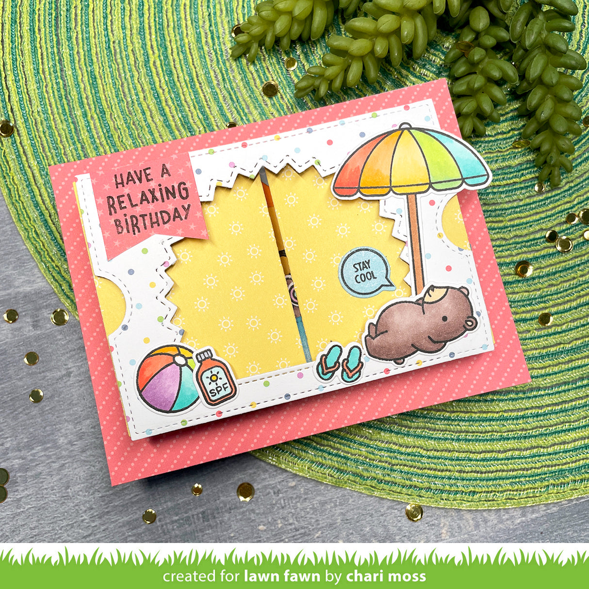 ta-da! diorama! sunburst window add-on