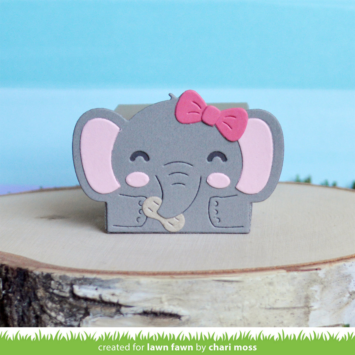 tiny gift box elephant add-on