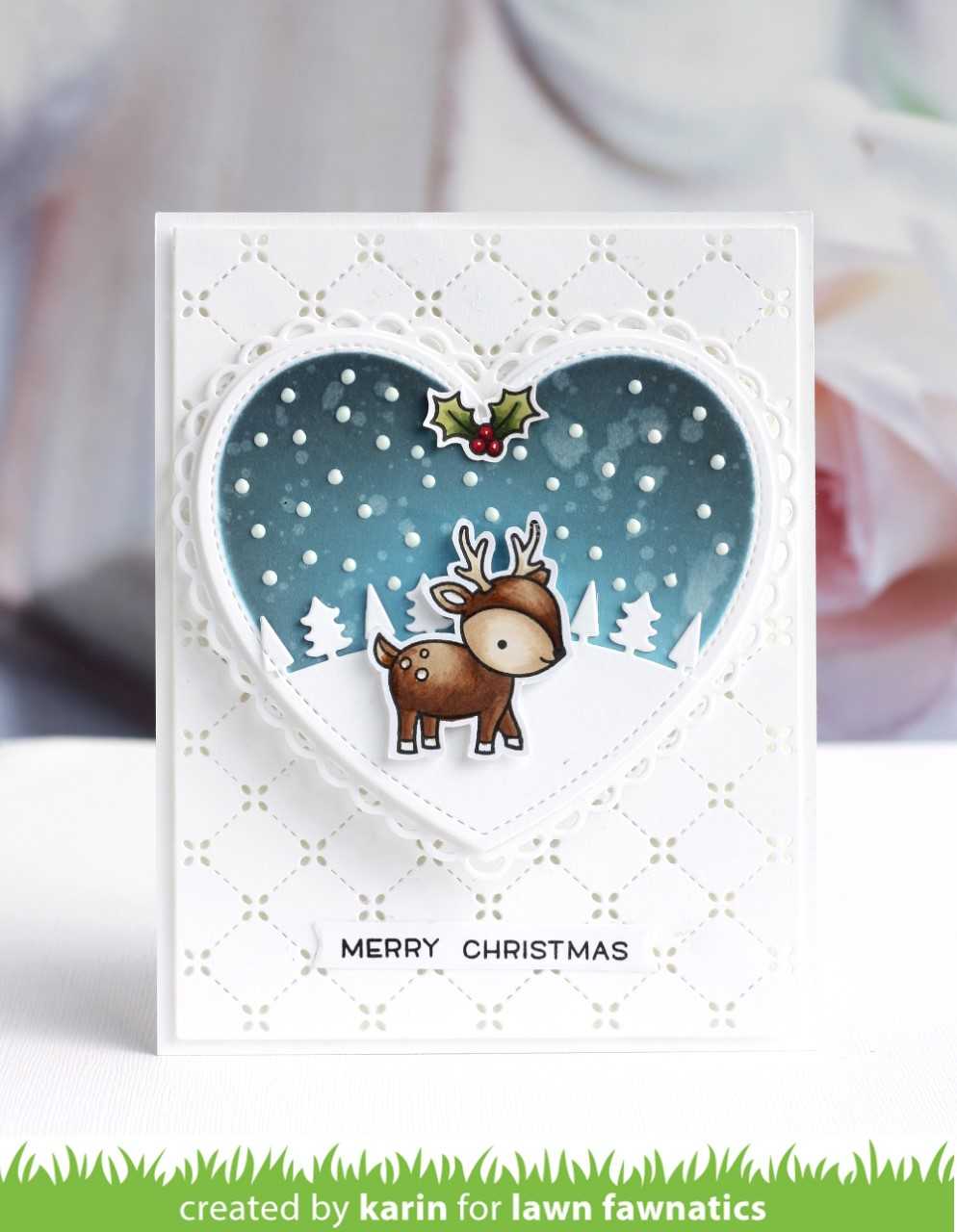 lacy heart stackables