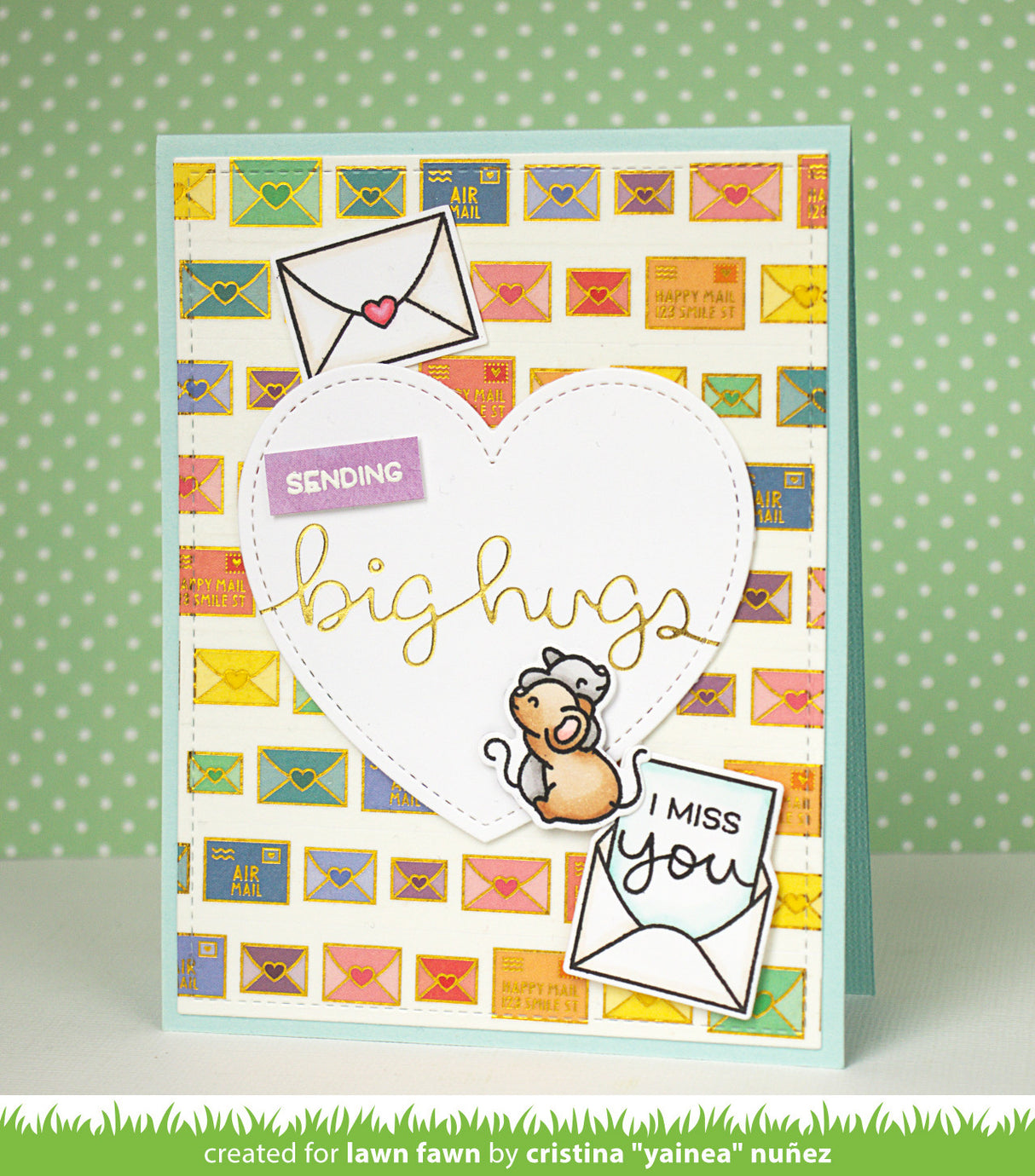 happy mail foiled washi tape