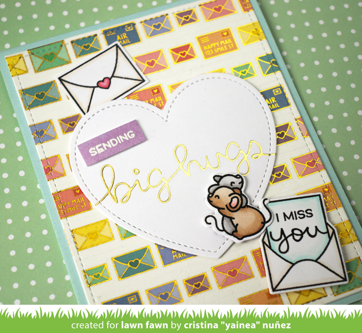 happy mail foiled washi tape