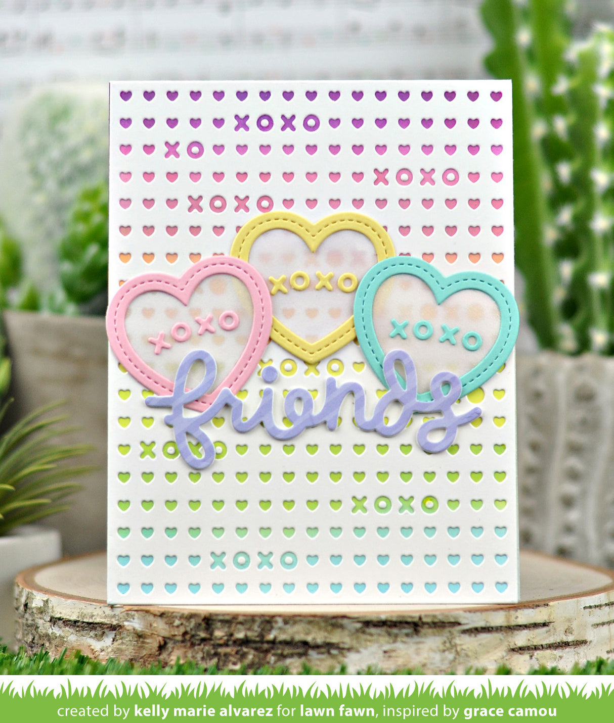 heart shaker gift tag