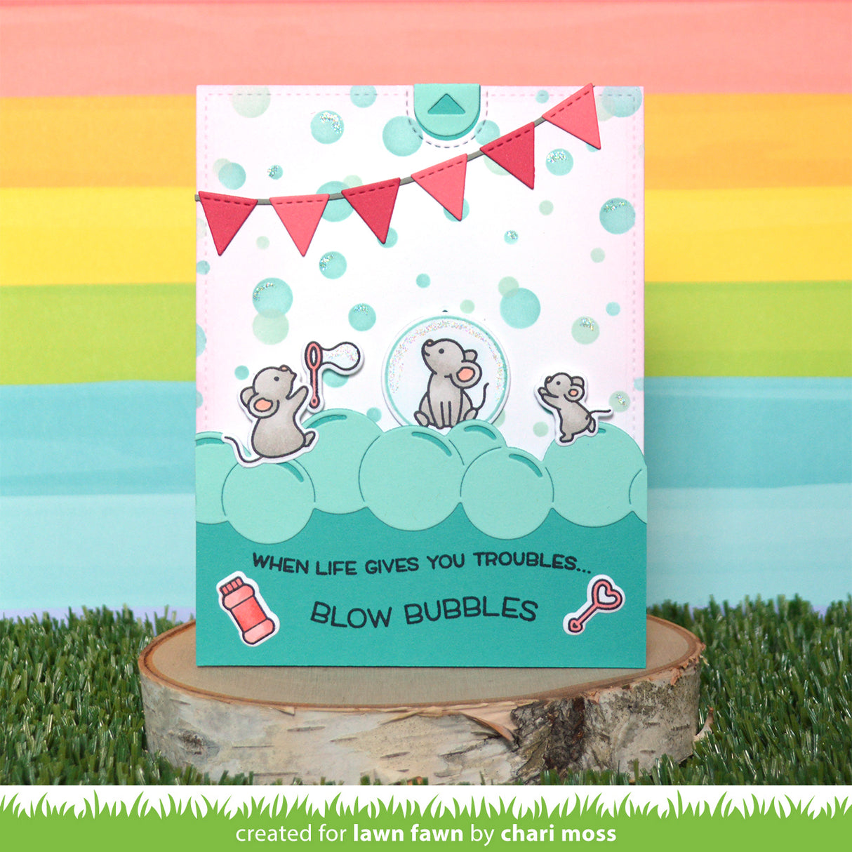 bubble background stencils