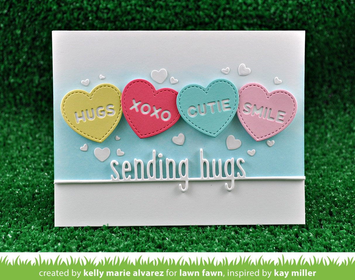 sending hugs line border