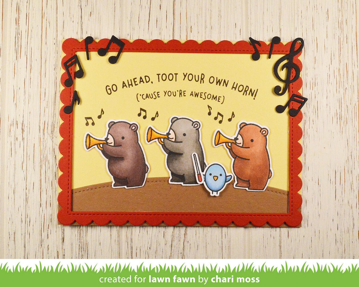 stitched scalloped rectangle frames