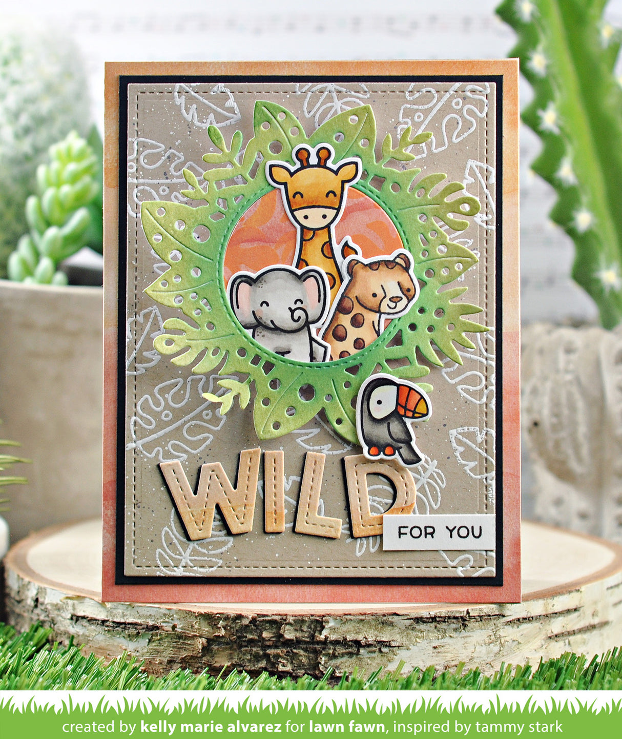 magic iris tropical leaves add-on