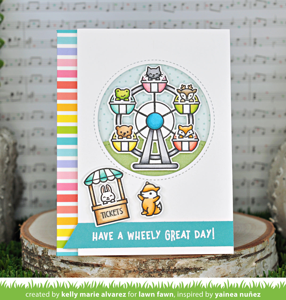 vertical rainbow stripes washi tape