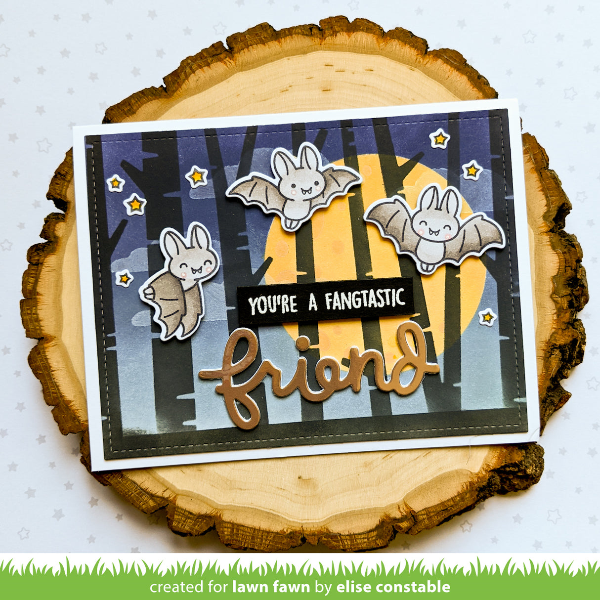 nighttime sky stencil