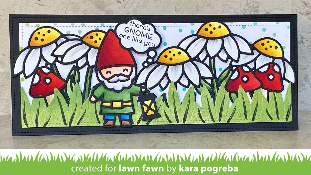 slimline tropical leaves border