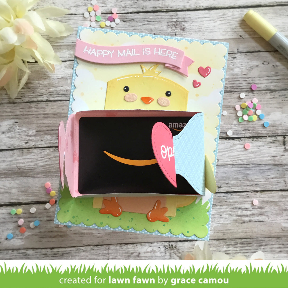 gift card heart envelope